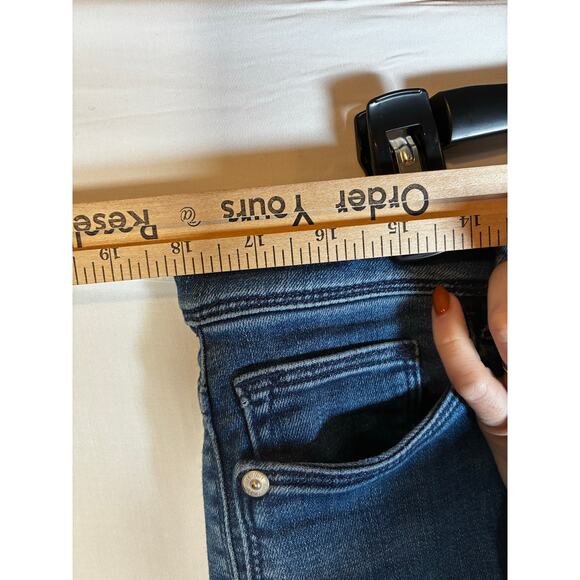 J. Jill Denim Authentic Fit Slim Ankle Jeans Size 14 Mid Rise Blue Jeans Pants - Picture 5 of 6